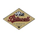 Biltwell enamel pin CRS red/beige