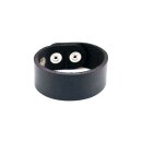 Amigaz Double Black Leather Strap Bracelet