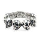 Amigaz Multi Skull Ring Size 11