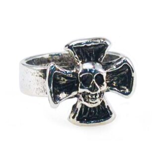 Amigaz Cross Skull Ring Size 11