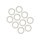 TRW brake line washers, 3/8" (10mm). Aluminum