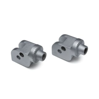 Kuryakyn splined peg adapters silver