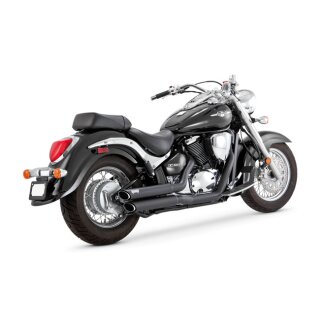 V&H Twin Slash staggered 2-2 exhaust, black