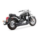 V&H Twin Slash staggered 2-2 exhaust, black