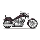V&H Twin Slash PC slip ons, chrome