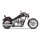 V&H Twin Slash PC slip ons, chrome