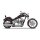 V&H Twin Slash PC slip ons, chrome