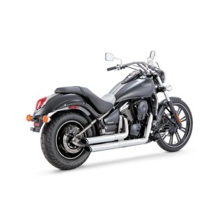 V&H Twin Slash staggered 2-2 exhaust, chrome