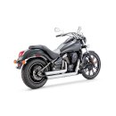 V&H Twin Slash staggered 2-2 exhaust, chrome