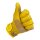 BILTWELL WORK GLOVES YELLOW XXL