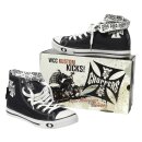 Jesse James WCC West Cost Choppers Iron Cross High Sneaker Schuhe schwarz