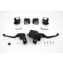 Lenkerarmaturen schwarz für Harley Modelle 96-06...