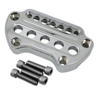 JOKER MACHINE Billet Alu Riser Lenkerklemme chrom für Harley XL Sportster 95-20