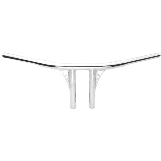 Dragbar Lenker Straight Up T Bar chrom 8 Zoll für Harley Custom mit TGA