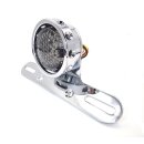 Round Tail Lamp Assembly Bobber Style, Chrome