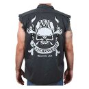 SHIRT; SKULL & BONES, CHARCOAL