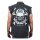 SHIRT; SKULL & BONES, CHARCOAL
