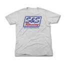 S&S T-SHIRT RACING LIGHT ASH GREY