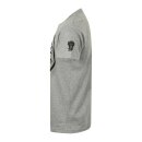 GMG ROUND LOGO T-SHIRT HEATHER GREY