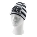 BEANIE BLACK/WHITE STRIPES