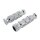 KNURLED FLARE-TIP BILLET GRIPS, CHROME
