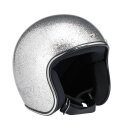 BILTWELL OPEN FACE HELMET BRITE SILVER