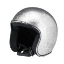BILTWELL OPEN FACE HELMET BRITE SILVER