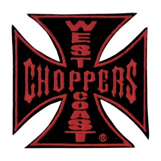 WCC EMBROIDERED PATCH, BLACK/RED