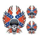 LT CONFEDERATE SKULL DECAL