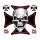 LT MALTESE CROSS SKULLS DECAL