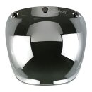 BILTWELL BUBBLE VISOR, CHROME MIRROR