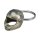 Biltwell key fob Lane Splitter helmet, cast white brass