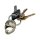 Biltwell key fob Lane Splitter helmet, cast white brass