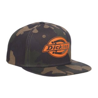 Dickies OAKLAND snapback cap camo with orange logo