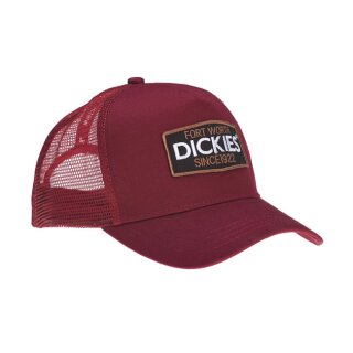 Dickies LANE CITY 5 panel trucker cap maroon