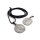 AmiGaz black leather choker w/celtic coin