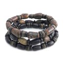 AmiGaz Coco wood bamboo style bracelet set