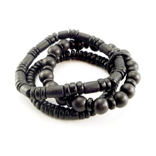 AmiGaz Wood bead bracelet set