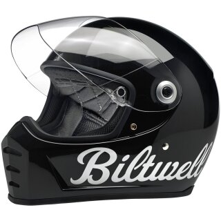 Biltwell Lane Splitter helmet gloss black factory ECE