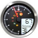 Multifunktions Tacho Multicolor silber für Harley XL Sportster FXD Dyna 04-13