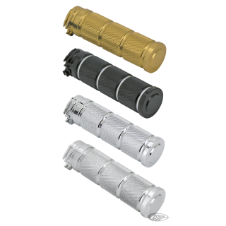 Stroker Griff Set Plain Alu für Harley Modelle 74-22
