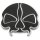 Skull SplitTankdeckel Alu schwarz für Harley Modelle 96-20