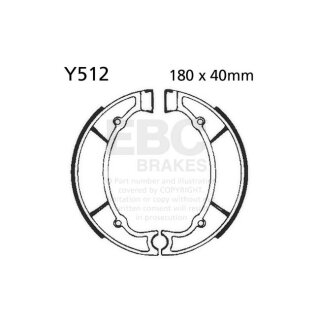 EBC plain brake shoes