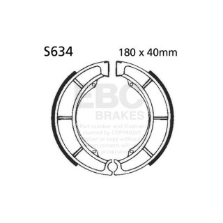 EBC plain brake shoes
