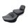 Mustang wide touring vintage seat plain black