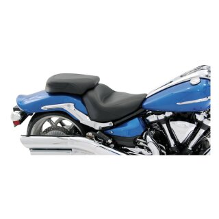 Mustang 2-p wide touring vintage seat plain black