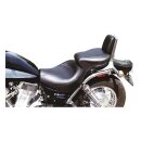 Mustang wide touring vintage seat plain black