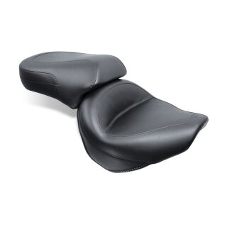 Mustang wide touring vintage seat plain black