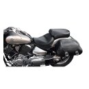 Mustang 2-p wide touring vintage seat plain black