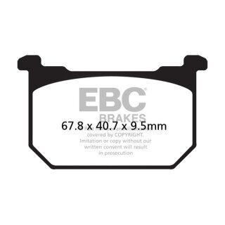 EBC V-pad Semi Sintered brake pads